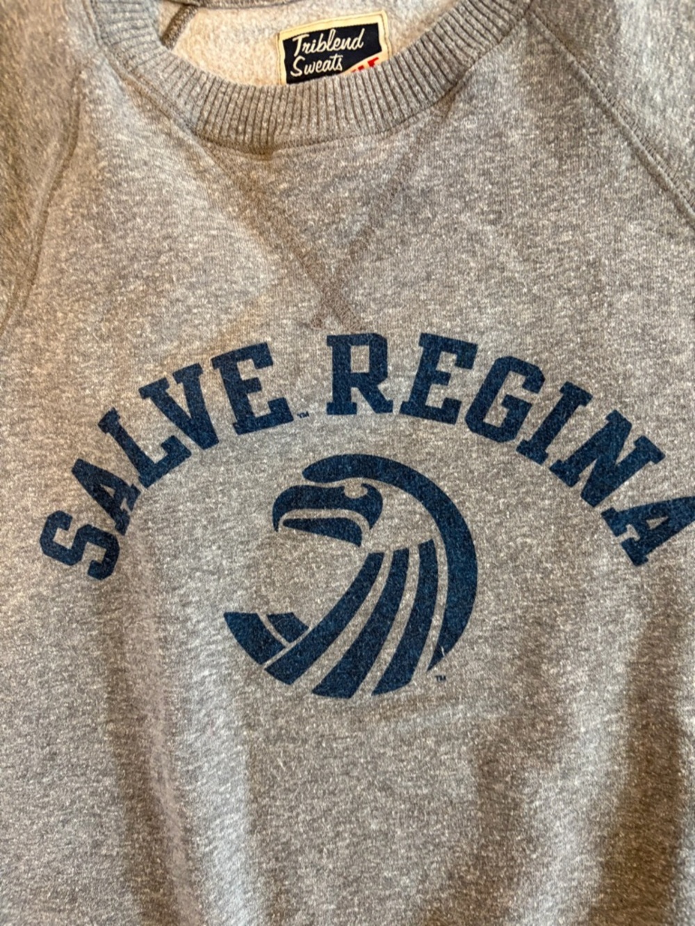 Salve Regina University  Grey Short Sleeve Sweatshirt - size small - Picture 7 of 8